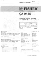 Fisher CA-9435 - Service Manual 